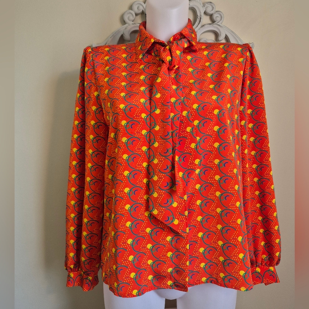 Vintage Blouse 1988 Winter Olympics Calgary Rare Collectible Retro